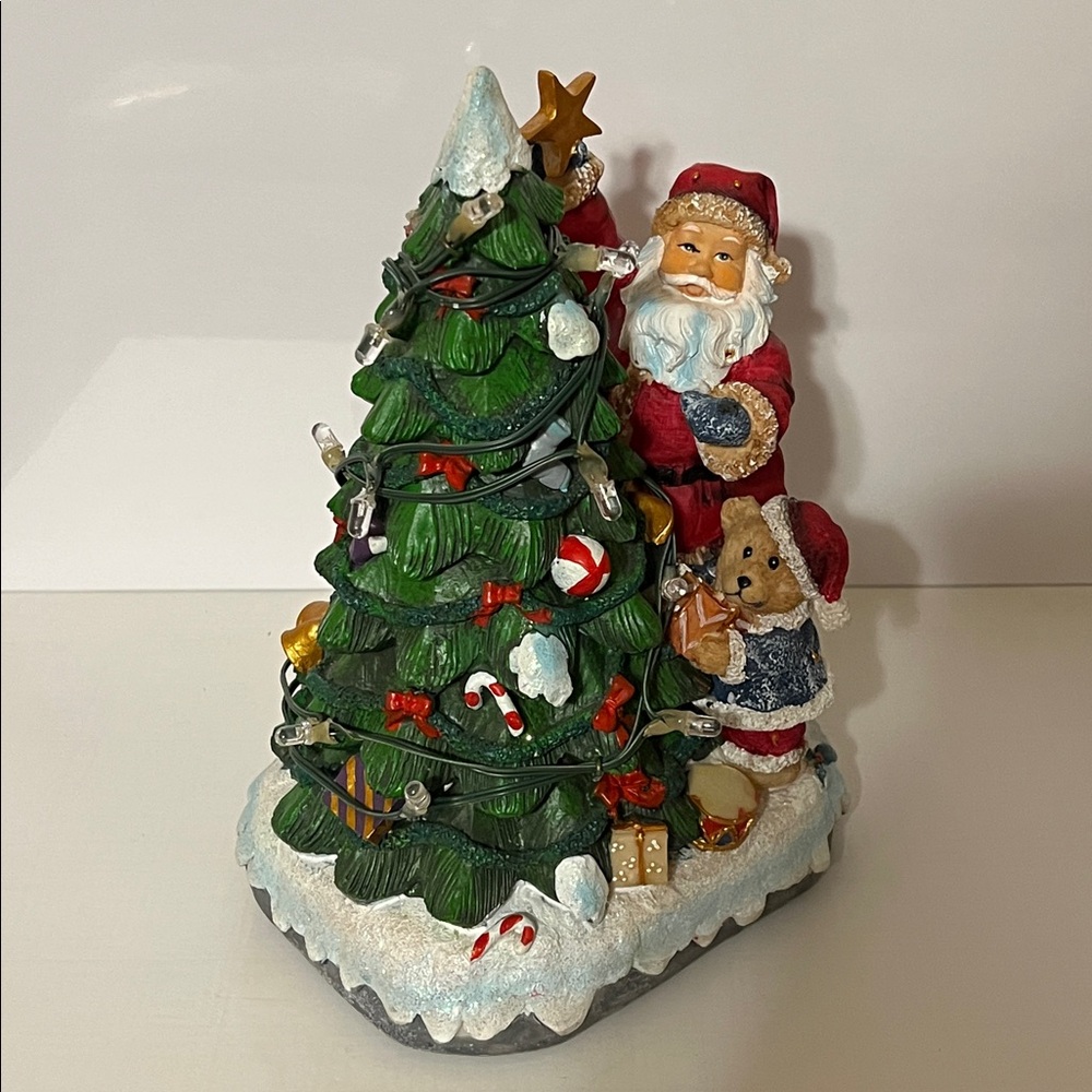 Vintage Holiday Musical LED Christmas Tree Figurine. Eight holiday songs. NWOT - Picture 6 of 14